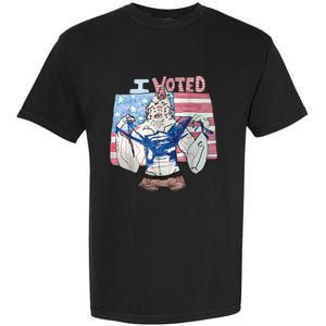 I Voted Werewolf Funny Garment-Dyed Heavyweight T-Shirt