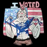 I Voted Werewolf Funny Cooling Performance Crew T-Shirt