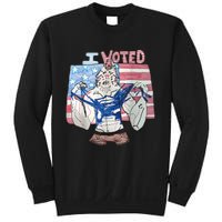 I Voted Werewolf Funny Sweatshirt