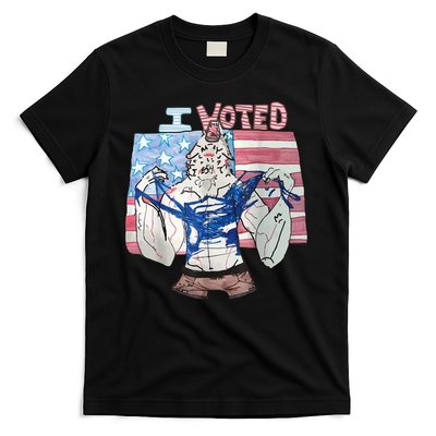 I Voted Werewolf Funny T-Shirt
