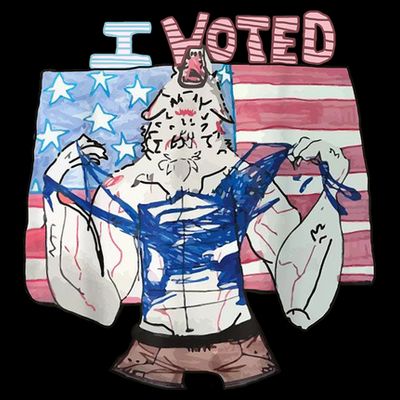I Voted Werewolf Funny T-Shirt