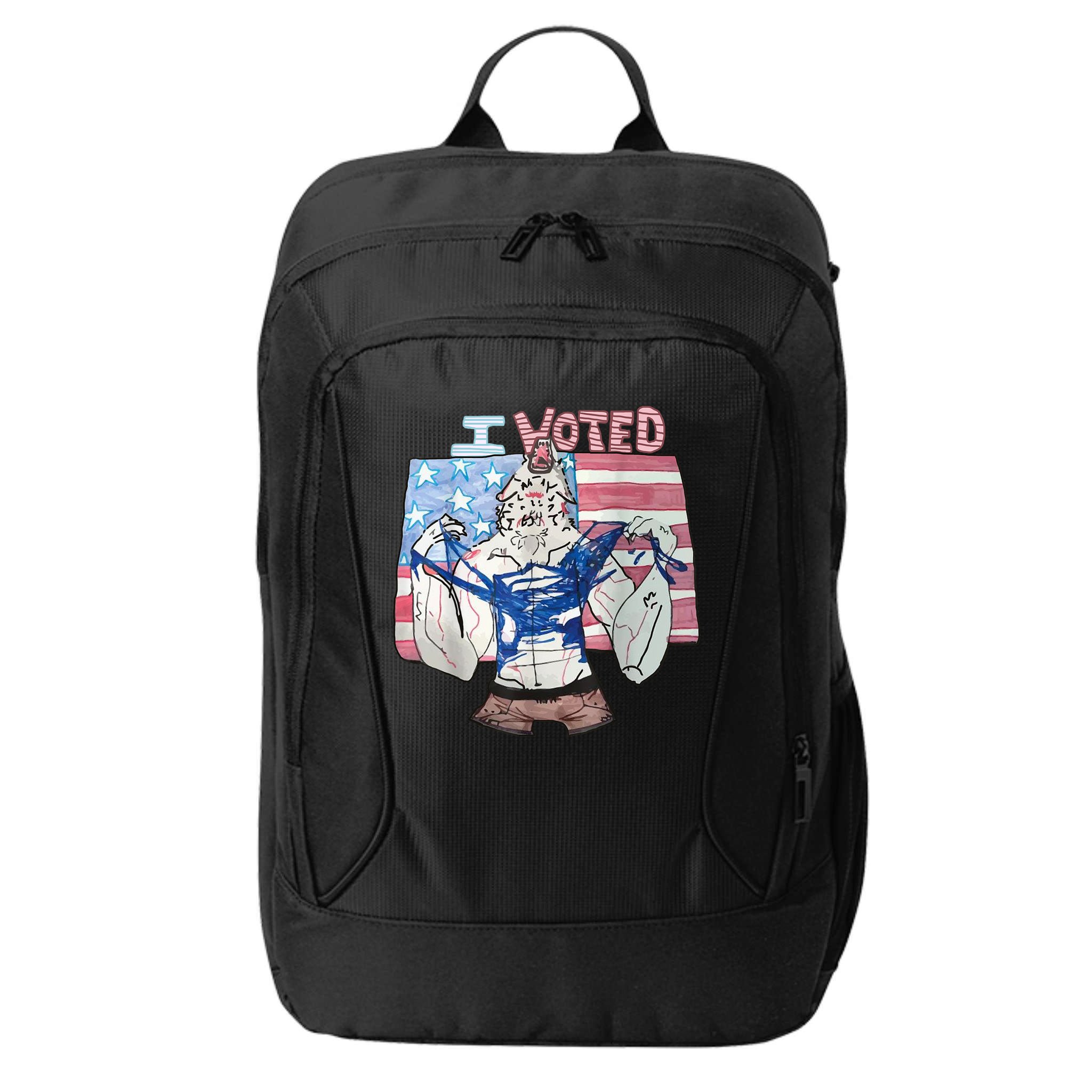I Voted Werewolf Funny City Backpack