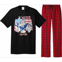 I Voted Werewolf Funny Pajama Set