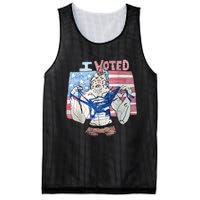 I Voted Werewolf Funny Mesh Reversible Basketball Jersey Tank