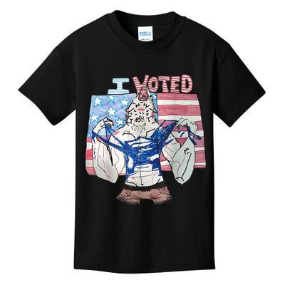 I Voted Werewolf Funny Kids T-Shirt