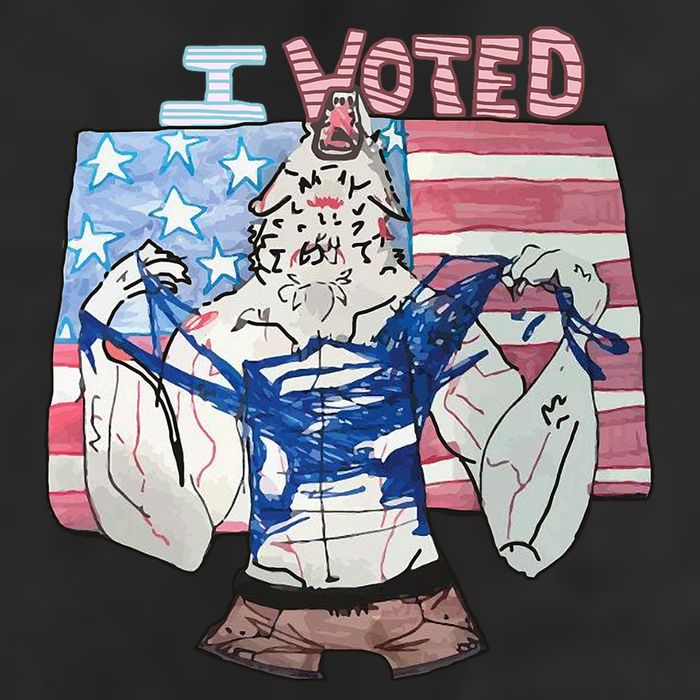 I Voted Werewolf Funny Cool Comfort Performance Bucket Hat