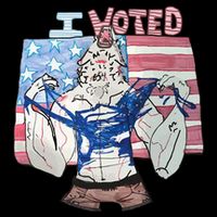 I Voted Werewolf Funny Cooling Performance Crew T-Shirt