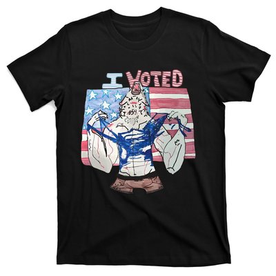 I Voted Werewolf Funny T-Shirt