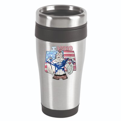 I Voted Werewolf Funny 16oz Travel Tumbler