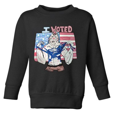 I Voted Werewolf Funny Toddler Sweatshirt