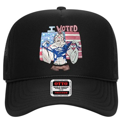 I Voted Werewolf Funny Trucker Hat