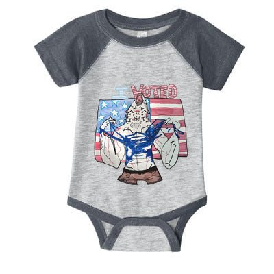 I Voted Werewolf Funny Infant Baby Jersey Bodysuit