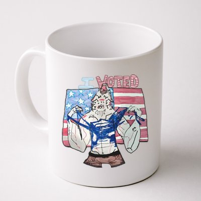 I Voted Werewolf Funny Coffee Mug