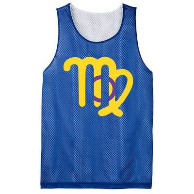 Intersexual Virgo Zodiac Sign Intersex Pride Flag Gift Mesh Reversible Basketball Jersey Tank