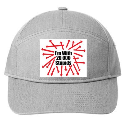 IM With 20000 Stupids 7-Panel Snapback Hat