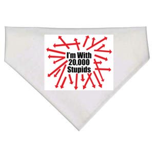 IM With 20000 Stupids USA-Made Doggie Bandana