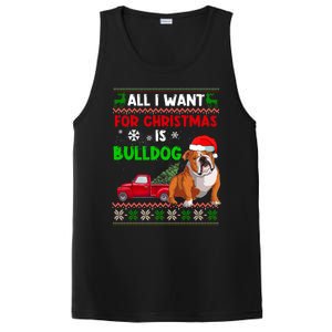 I Want A Bulldog For Christmas Ugly Sweater Dog Xmas Outfit Gift PosiCharge Competitor Tank