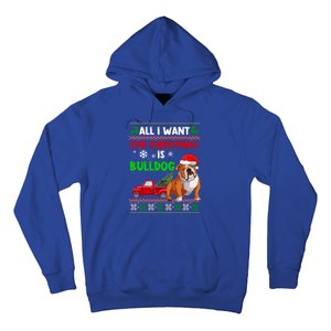 I Want A Bulldog For Christmas Ugly Sweater Dog Xmas Outfit Gift Hoodie