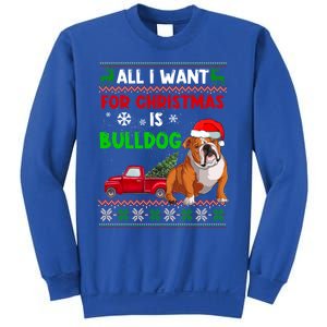 I Want A Bulldog For Christmas Ugly Sweater Dog Xmas Outfit Gift Sweatshirt