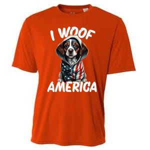 I Woof America Cute Gift Cooling Performance Crew T-Shirt