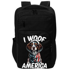 I Woof America Cute Gift Impact Tech Backpack