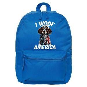 I Woof America Cute Gift 16 in Basic Backpack