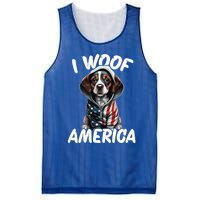 I Woof America Cute Gift Mesh Reversible Basketball Jersey Tank