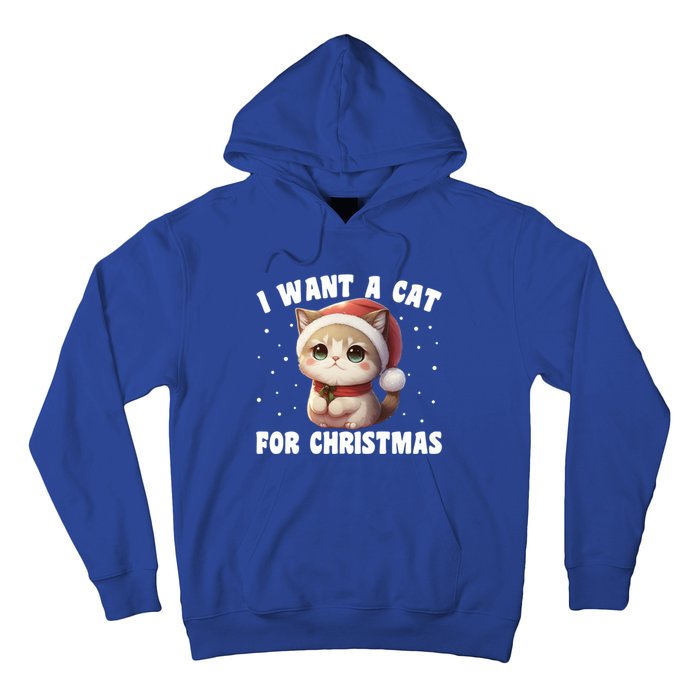 I Want A Cat For Christmas Cute Cats Gift Hoodie