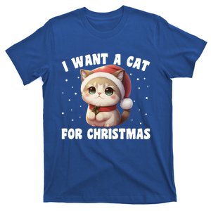 I Want A Cat For Christmas Cute Cats Gift T-Shirt