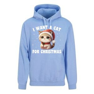 I Want A Cat For Christmas Cute Cats Gift Unisex Surf Hoodie