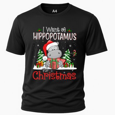 I Want A Hippopotamus For Christmas Xmas Hippo Performance Shirt