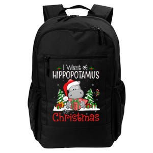 I Want A Hippopotamus For Christmas Xmas Hippo Daily Commute Backpack