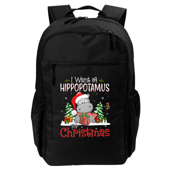 I Want A Hippopotamus For Christmas Xmas Hippo Backpack
