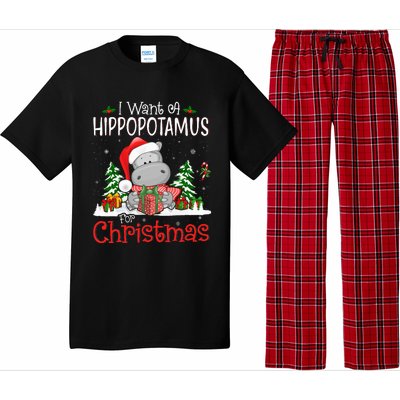 I Want A Hippopotamus For Christmas Xmas Hippo Pajama Set