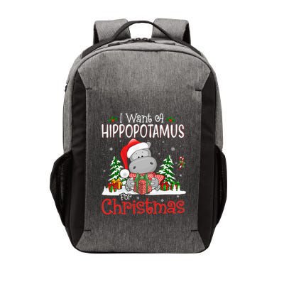 I Want A Hippopotamus For Christmas Xmas Hippo Vector Backpack