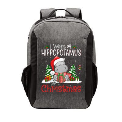 I Want A Hippopotamus For Christmas Xmas Hippo Vector Backpack