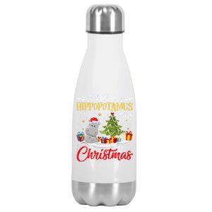 I Want A Hippopotamus For Christmas Xmas Hippo Christmas Cool Gift Stainless Steel Insulated Water Bottle