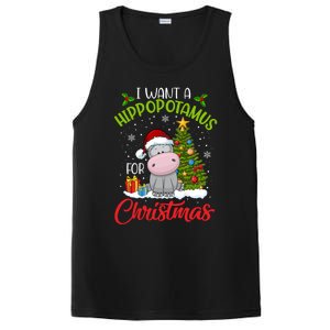 I Want A Hippopotamus For Christmas Xmas Hippo Gift PosiCharge Competitor Tank