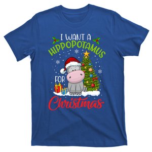 I Want A Hippopotamus For Christmas Xmas Hippo Gift T-Shirt