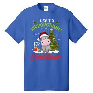 I Want A Hippopotamus For Christmas Xmas Hippo Gift Tall T-Shirt