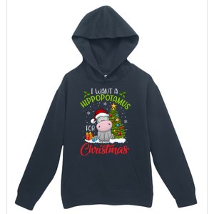 I Want A Hippopotamus For Christmas Xmas Hippo Gift Urban Pullover Hoodie