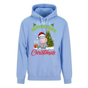 I Want A Hippopotamus For Christmas Xmas Hippo Gift Unisex Surf Hoodie