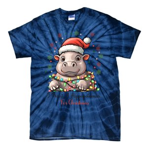 I Want A Hippopotamus For Christmas Xmas Holiday Tie-Dye T-Shirt