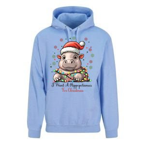 I Want A Hippopotamus For Christmas Xmas Holiday Unisex Surf Hoodie