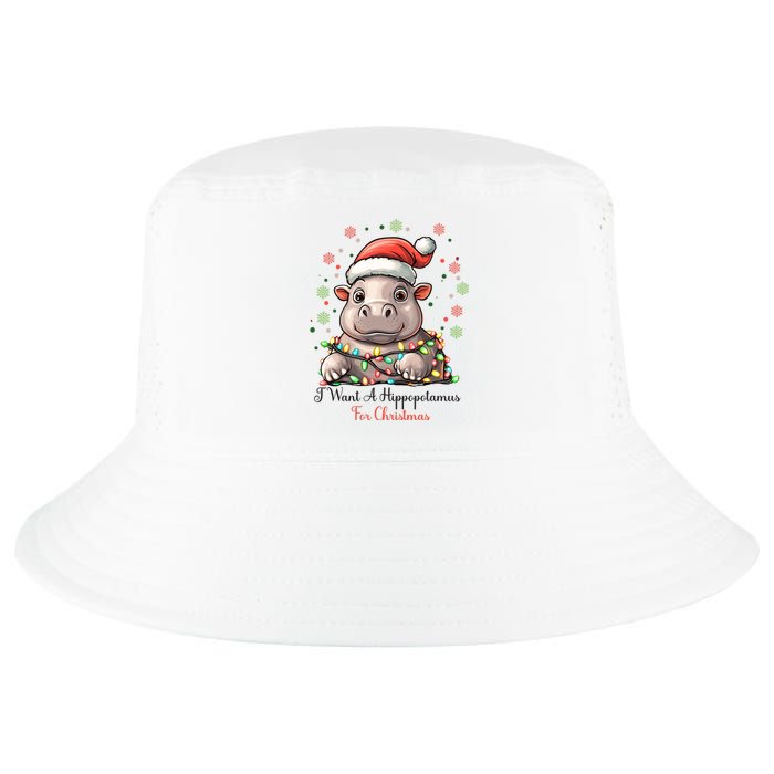 I Want A Hippopotamus For Christmas Xmas Holiday Cool Comfort Performance Bucket Hat