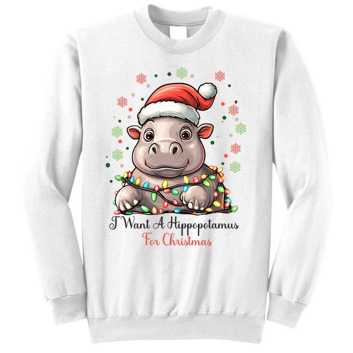 I Want A Hippopotamus For Christmas Xmas Holiday Sweatshirt