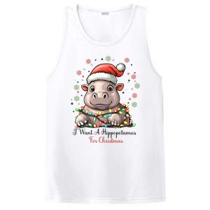 I Want A Hippopotamus For Christmas Xmas Holiday PosiCharge Competitor Tank