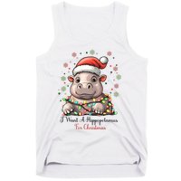 I Want A Hippopotamus For Christmas Xmas Holiday Tank Top