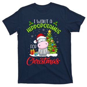 I Want A Hippopotamus For Christmas, Xmas Hippo T-Shirt