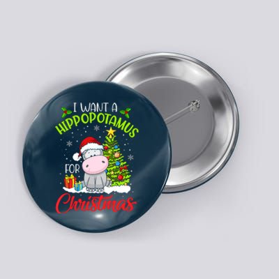 I Want A Hippopotamus For Christmas, Xmas Hippo Button